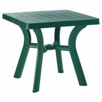 Viva Resin Square Outdoor Dining Table 31 inch Dark Green ISP168