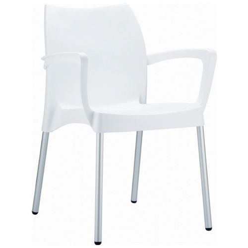 DV Dolce Resin Outdoor Armchair White ISP047-WHI