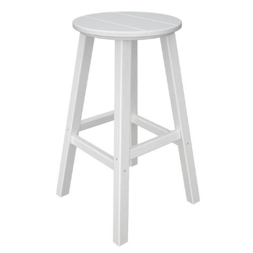 POLYWOOD® Traditional Round Outdoor Bar Stool PW-BAR230