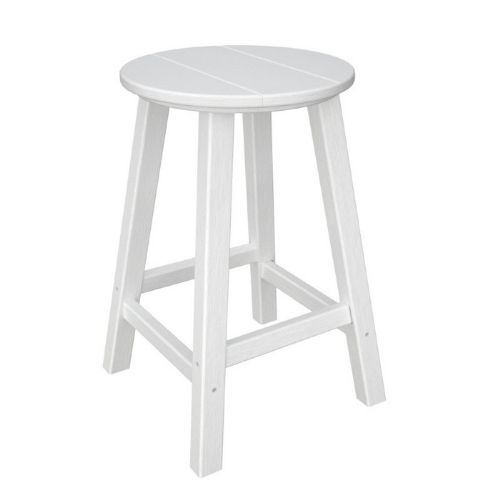 POLYWOOD® Traditional Round Outdoor Counter Stool PW-BAR224