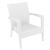 Miami Wickerlook Resin Patio Club Chair White with Cushion ISP850-WH #2